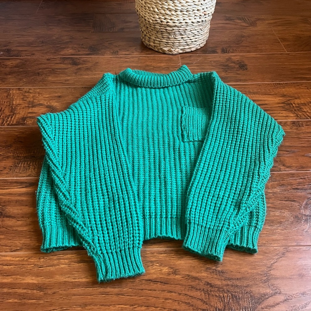 ✨ Chunky Cable Knit Mock Neck Pullover Sweater ✨